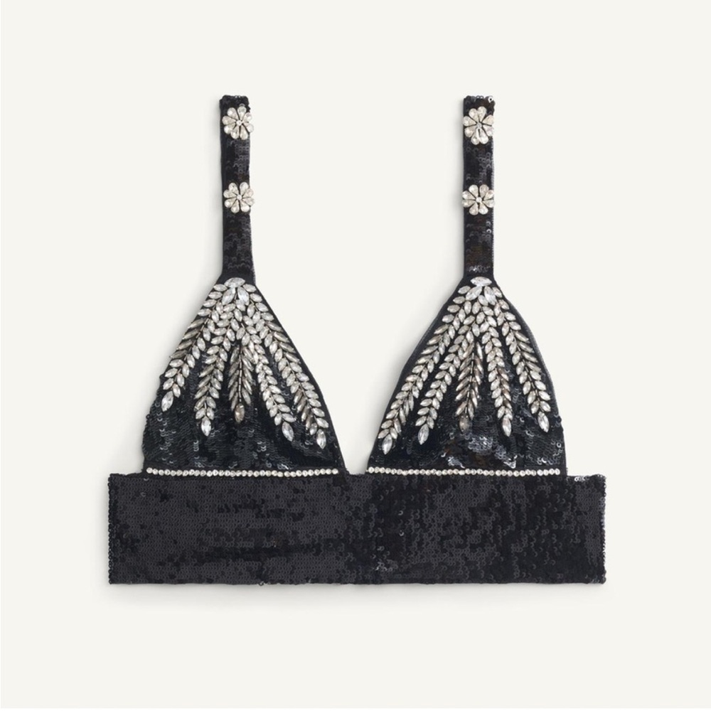 RARE NWT Zara x Kate Moss Sequin Top (Small)